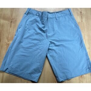 Coolibar Shorts Mens 32 Blue UPF 50 Chino Stretch Sun Protection 10" Inseam